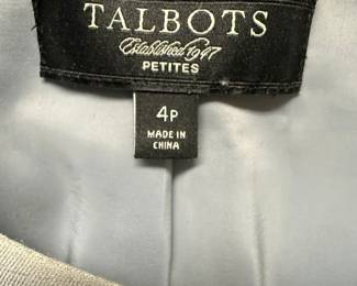 Talbots Petite Silver Shimmer Suit