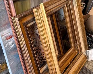 Assorted Ornate Gilt and Wood Picture Frames Lot