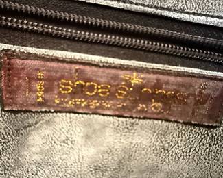 Vintage Shoe Strings by Barbara R. Bolan Snakeskin Clutch