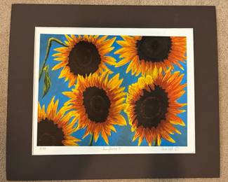 Signed "Sunflowers 3" Limited Edition Print