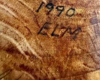 Ed Moulthrop Style Wood Turned Bowl 1990 ELM
