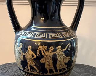 KE Handmade Greek Amphora Vase in 24k Gold