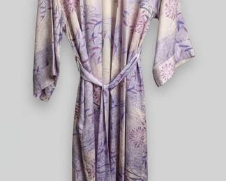 August Silk Intimates Floral Robe