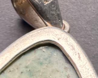 Sterling Silver and Turquoise Lizard Pendant
