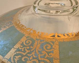 Fire King "Turquoise Medallion" Casserole Dish
