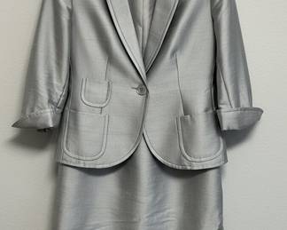 Talbots Petite Silver Shimmer Suit
