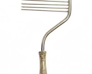 Silver Plated Cake Server with Floral Handle