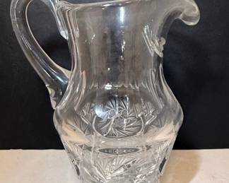 Cut Crystal Pitcher Style