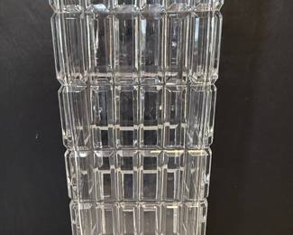 Cut Crystal Rectangular Vase