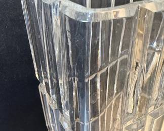 Cut Crystal Rectangular Vase
