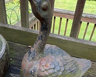 Cast Iron Duck Garden Statue