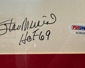 Stan Musial St. Louis Cardinals "Hall of Fame '69" Signed Lithograph