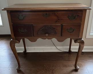 Queen Anne Style Mahogany Lowboy