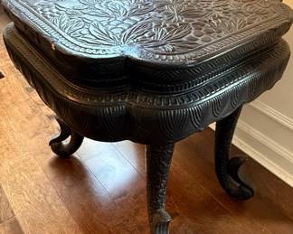 Carved Anglo-Indian Side Table
