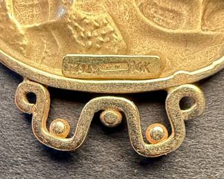 14K Gold Pre-Columbian Style Necklace