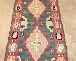 Handwoven Wool Kilim Runner Rug