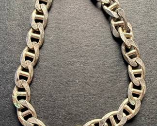 Sterling Silver Mariner Link Bracelet Made in Italy