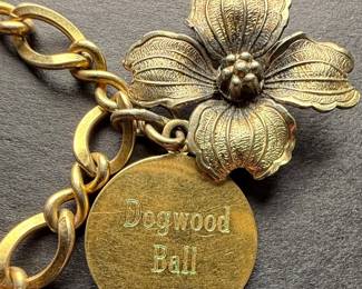 1971 Dogwood Ball Charm Bracelet with Sterling Piano