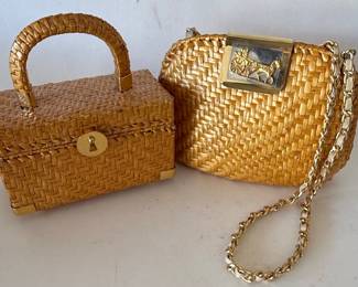 Koret Woven Handbag and Louise Fontaine Box Purse