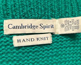 Cambridge Spirit Hand Knit Sweater