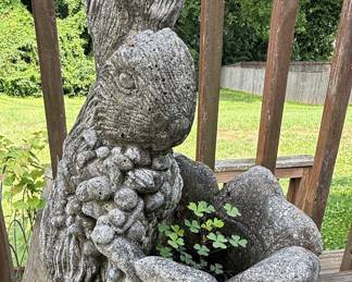 Stone Bunny Planter