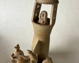 Folk Art Ceramic Figurine
