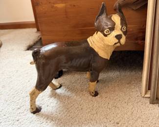Cast-iron Boston terrier.