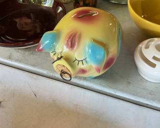 Corky Pig Bank - 1957 by Hull Pottery