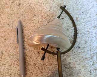Shell art sculpture.