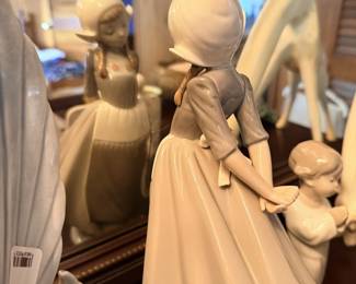 Lladro porcelain mother and child figurine.