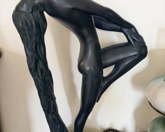Vintage 1979 Sultry Awakening plaster sculpture by Klara Sever.