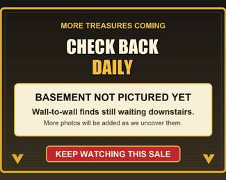 Check back daily - basement not pictured yet. Wall-to-wall finds still waiting downstairs.