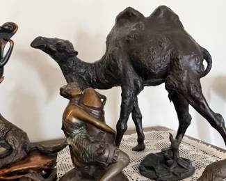 Bruno Zach (Austrian, 1891) "The Hugger" erotic bronze sculpture.
