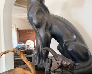 Austin Productions black panther sculpture.