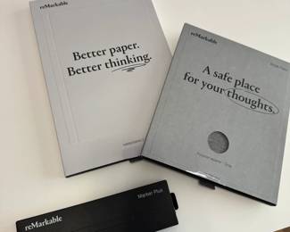 "reMarkable 2" digital paper tablet with folio and pen set, new in boxes