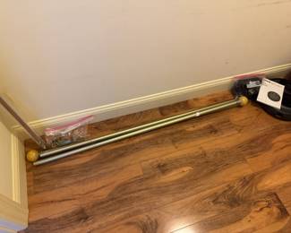 Curtain rods for sale- yippee we're never allowed to sell these and are allowed this time!