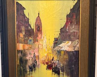 VINTAGE IMPRESSIONIST OIL PAINTING