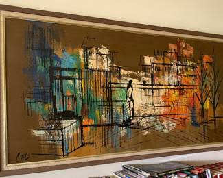 VINTAGE MID CENTURY ART SIGNED CARLO
