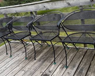WROUGHT IRON PATIO CHAIRS