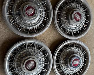 SET 4 MERCURY GRAND MARQUIS WIRE SPOKE HUBCAPS