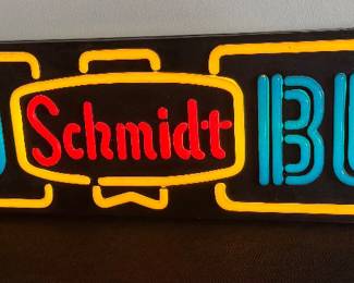 COLD SCHMIDT BEER SIGN