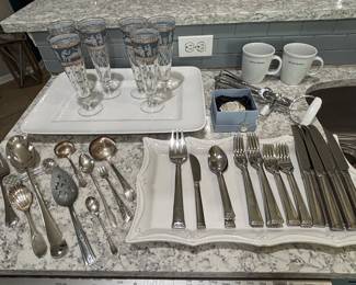 Waterford stainless flatware(on the right)