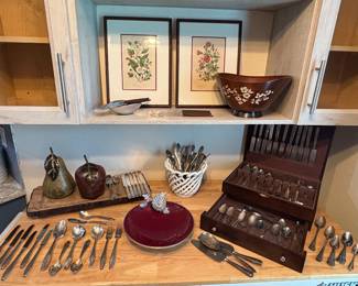 Silver plated flatware