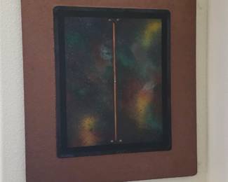 Mayme Kratz contemporary mixed-media abstract artwork titled 'The Night of Passing'.