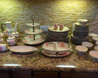 Vintage Franciscan Dessert Rose set excellent condition 