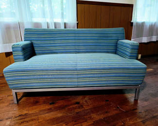 Lot 621: Krug Mid-Century Modern style 58" Loveseat - Excellent Condition