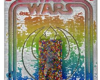 Vintage Rainbow Trapped Han Solo Star Wars Figure