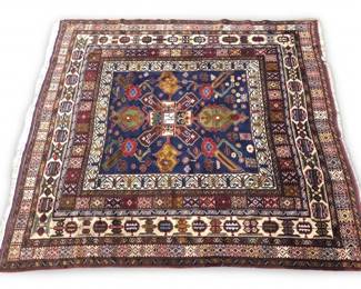 Vintage Handmade Shirvan Fringe Area Rug