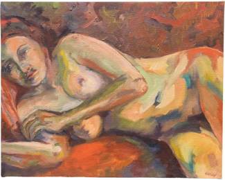 Jenna Kane Signed Nude Oil on Canvas