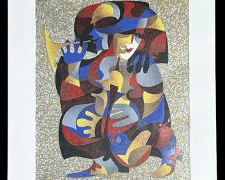 Vintage Anatole Krasnyansky “Harmony" Serigraph